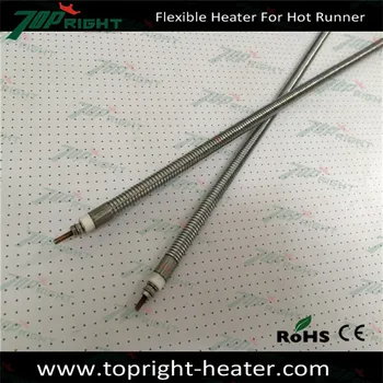 

8.5X850mm 220v1200w resistance tubular flexible heater