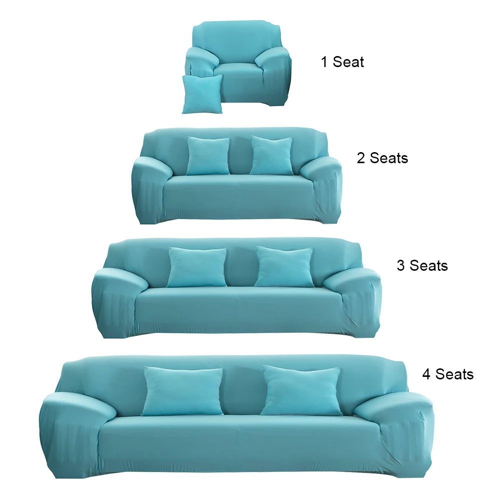 Modern Sofa Cover Fashion Slipcover Stretchable Pure Color Polyester
