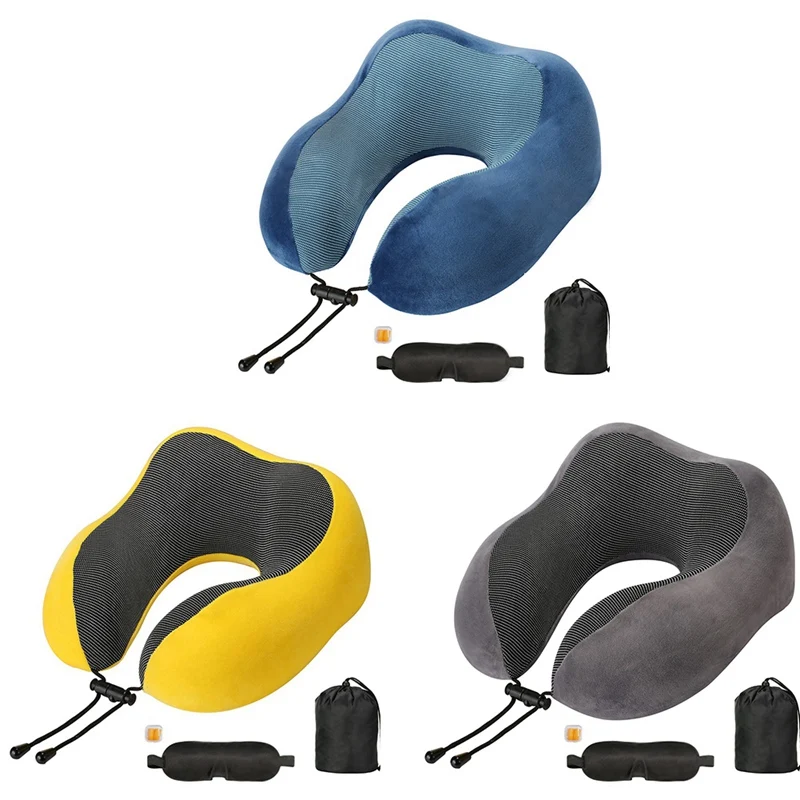 Travel Neck Pillow Multifunctional U-shaped Lightweight Portable Washable Memory Foam Cushion