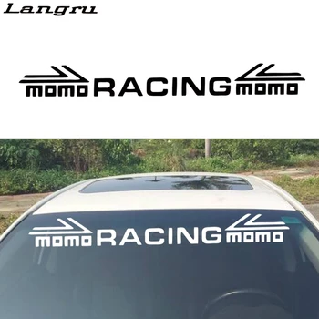 

Langru Car Styling For Momo Racing Before And After Blocking Windshield Posted Stickers Front Rear Window Stickers Jdm