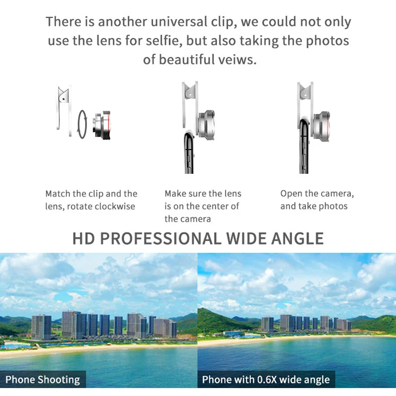 Best Selfie photography 60 LED flash light portable mobile lens luminous mirror phone camera