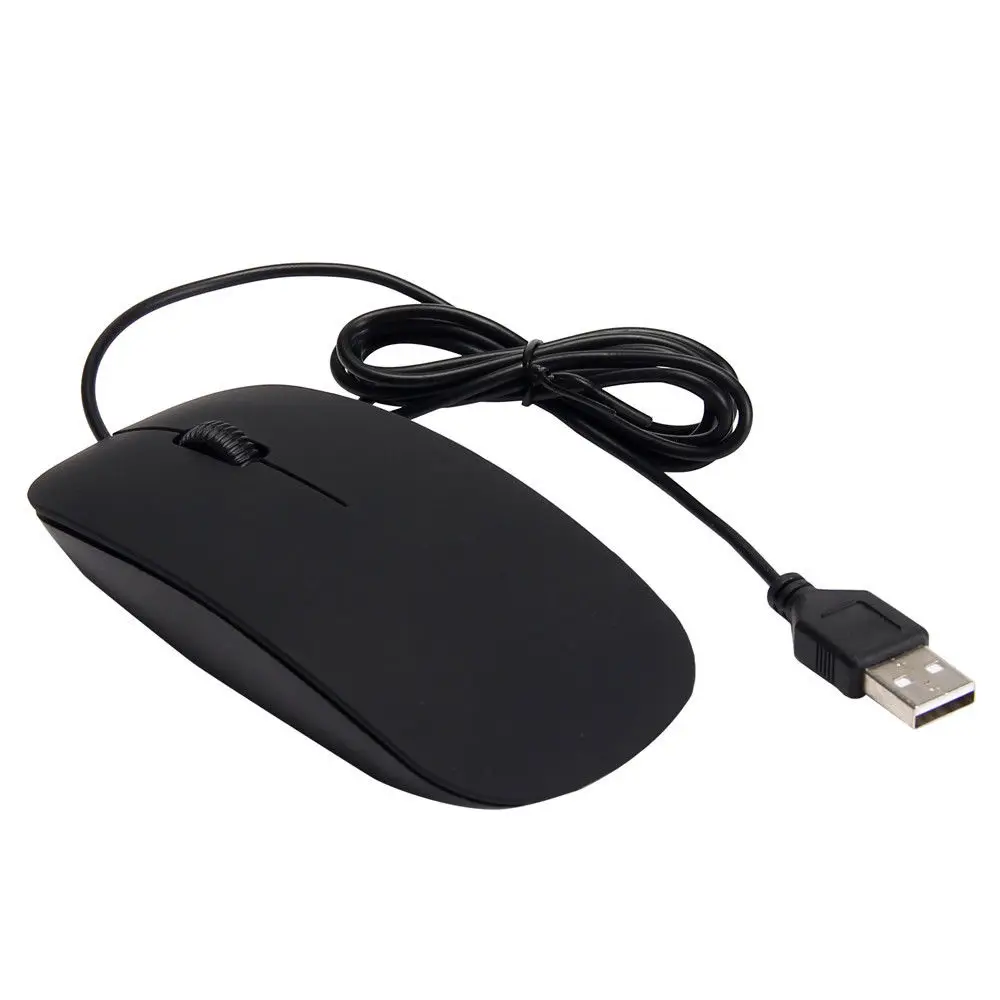 USB Wired Professional Gaming Mouse 1200DPI Optical Mouse for Office-Black 
