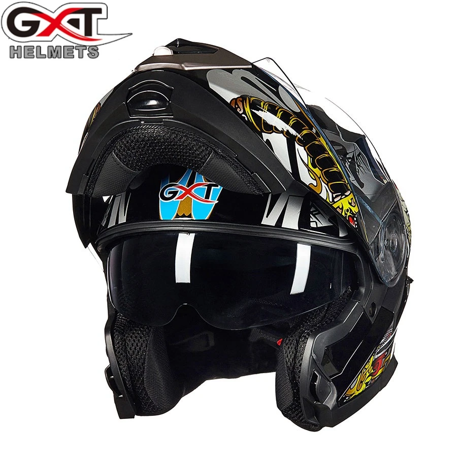 1шт GXT точка двойной козырек флип до полного лица модульная Каско Capacete мото велосипед Мотокросс шлем безопасности для мотоцикла