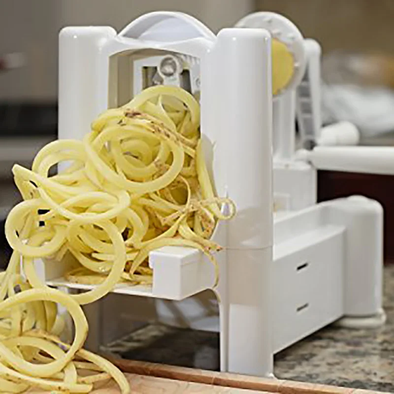 NEW 1Pcs 3in1 Spiral Vegetable Slicer Cutter Chopper Spiralizer Shred for Fruit Twister Peeler Kitchen Tools