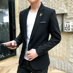CustomLeisure костюм мужской доминирование корейской версии самосовершенствование британский стиль стилист Chao Длинные рукава маленький костюм
