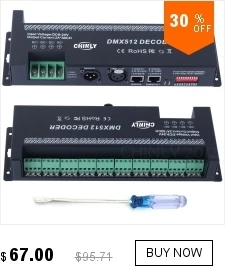 Контроллер светодиодной ленты 4CH мини DMX 512 декодер RGB контроллер консоль использование декоративное освещение Домашнее освещение диммер DC12V-24V