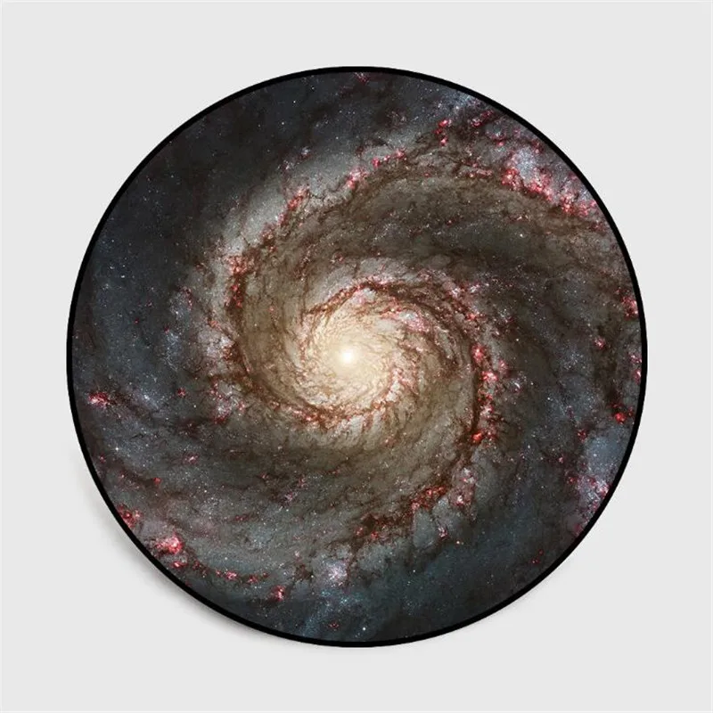 Круглый ковер Туманность галактика Вселенная планета мягкие ковры для гостиной Противоскользящий ковер стул Пол коврик для домашнего декора детская комната