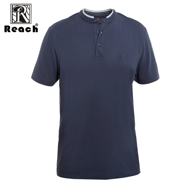 Reach 2018 New T Shirt Men Slim Fit Solid Color Fitness Casual Tops 100% Cotton Comfortable High Quality Asian size | Мужская одежда