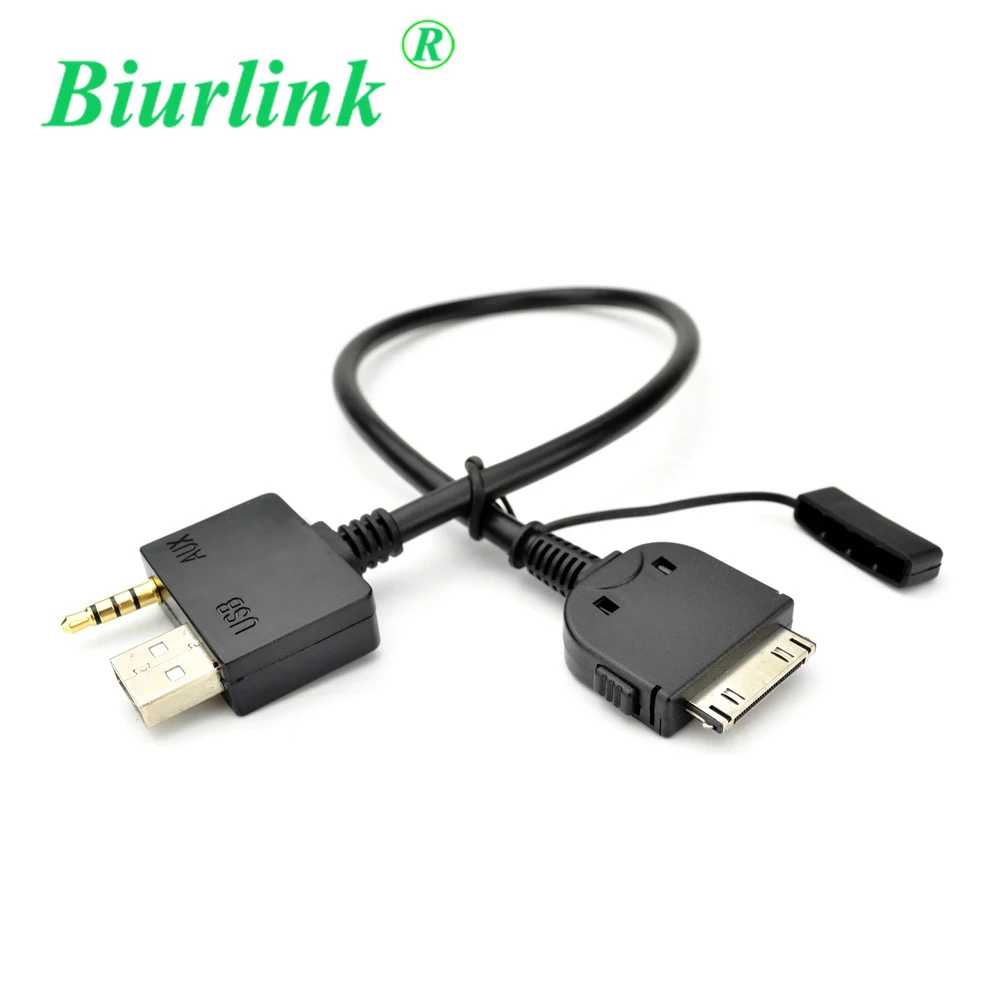 

Biurlink For iPod for iPhone 4 4S AUX USB Interface Audio Input Cable Adapter for HYUNDAI KIA 2009+