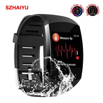 

SZHAIYU Waterproof Smart Watch Blood Pressure Heart Rate Monitor Sport Fitness Trakcer Watch Android IOS Smart Bracelet