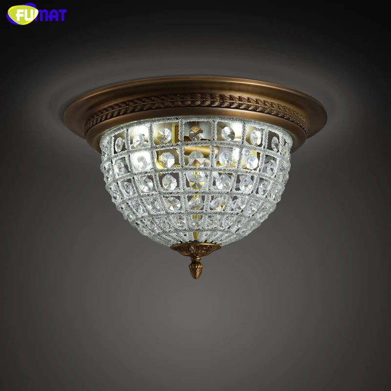 FUMAT European K9 Crystal Ceiling Lamps Antique Gold Round Ceiling Lights For Living Room Bed Room K9 Crystal Ceiling Lights FUMAT European K9 Crystal Ceiling Lamps Antique Gold Round Ceiling Lights For Living Room Bed Room K9 Crystal Ceiling Lights