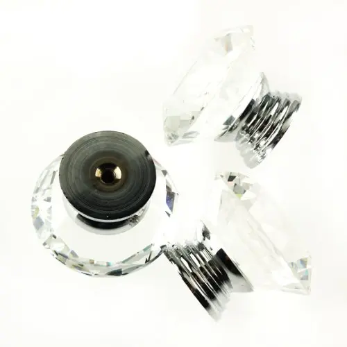 Promotion! 10Pcs 40mm Crystal Glass Diamond Shape Cabinet Knob Drawer Promotion! 10Pcs 40mm Crystal Glass Diamond Shape Cabinet Knob Drawer