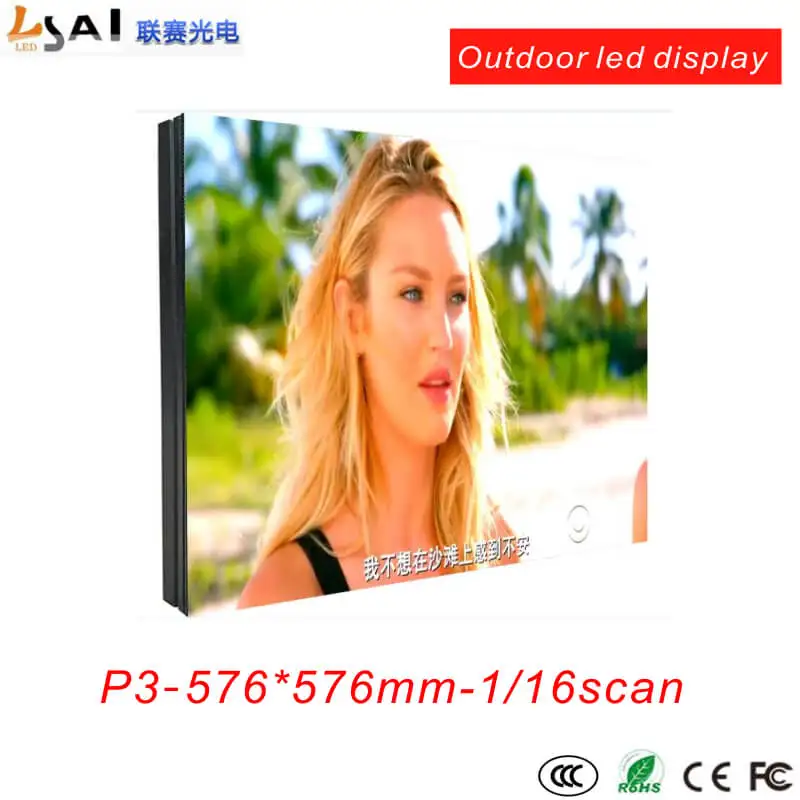 US $419.00 rgb 3mm Outdoo P3 LED Display Display cabinet 576576mm 116scan LED display products