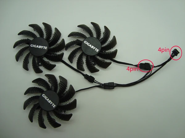 Cooler Fan For Gigabyte AORUS GeForce GTX 1060 1070 1080Ti RX480 T128010SU