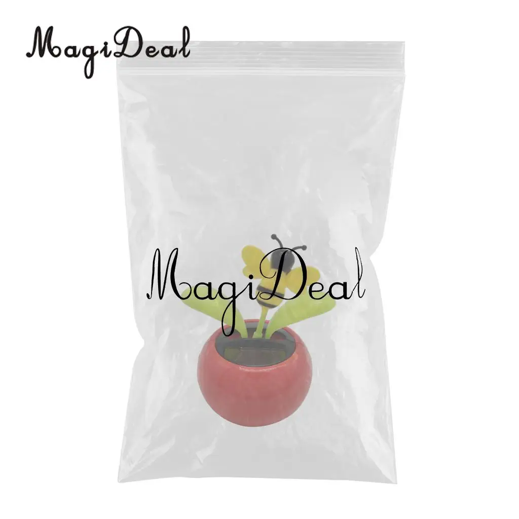 Solar Powered Insect Flower Sunflower Dancing Swing Doll   Toy Home Decor Car Ornament Flowerpot Figure Gifts