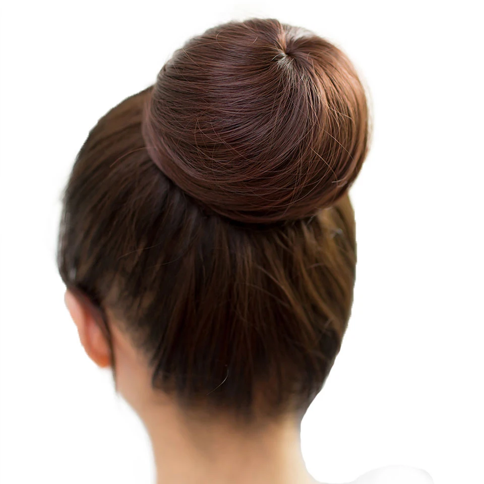 MUMUPI Clip in Ponytail Extensions Human Hair Bun Scrunchie Chignon