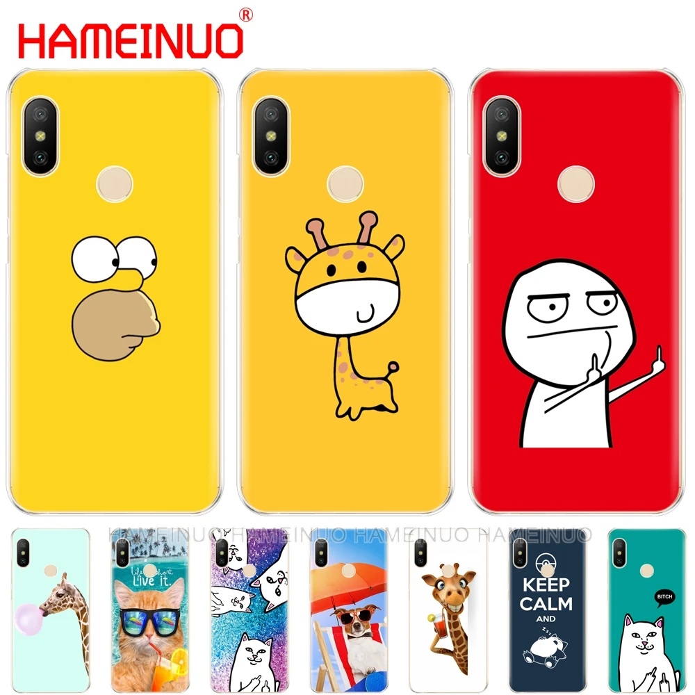 

funny cute fashion design Cover Case for Xiaomi Mi 8 se A2 lite redmi 6 6a 6 pro note 6 PRO pocophone F1 for redmi s2