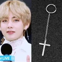 Новинка KPOP mall висячие серьги с крестом для женщин простые серьги для пирсинга уха Huggie корейские серьги Bohemia Bijoux Brincos