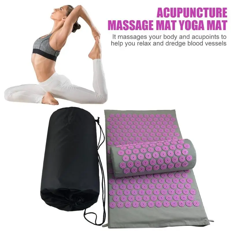 Массажные подушки Акупрессура облегчают боль в спине шип коврик массаж йога коврики