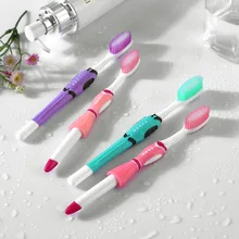 2 шт., Мягкая зубная щетка для влюбленных, уход за полостью рта, зубная щетка, гигиена полости рта, для путешествий, домашнего использования, защита зубов, зубная щетка для чистки гингива