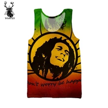 Майка рок певец регги Боб Mali rook zomer nieuwe жилет с 3d принтом heren жилет mouwloze уличная одежда в стиле хип-хоп странные вещи V03