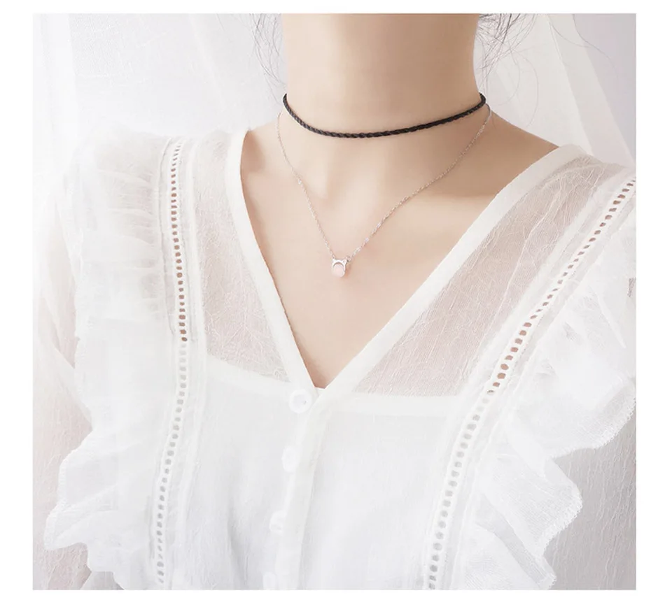 5Cat Shape Pendant Jewelry For Necklace Collares De Moda 2018