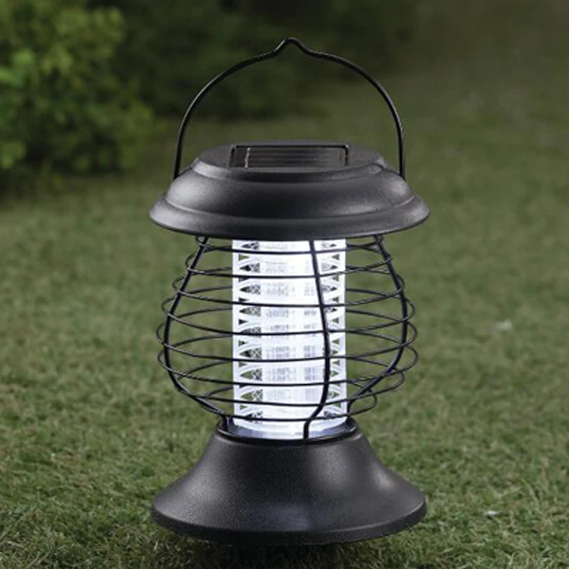 Outdoor LED Solar Powered Portable mosquito killer lamp Insect UV Bug Killing Pest Lamp Garden Landscape Wall Light (2)