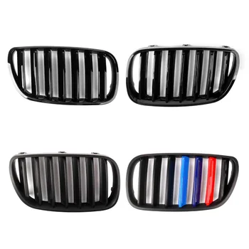 

Areyourshop Car Grille For BMW E83 X3 SUV 2007-2010 ABS Plastic 1 Pair Front Grilles Pair Front Bumper Grille Car Accessories
