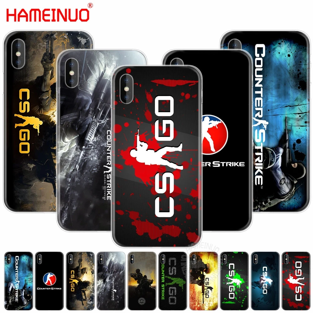 HAMEINUO Counter Strike cs go сотовый телефон Обложка чехол для iPhone X, 8, 7, 6, 4 4S 5 5S SE 5c 6s плюс