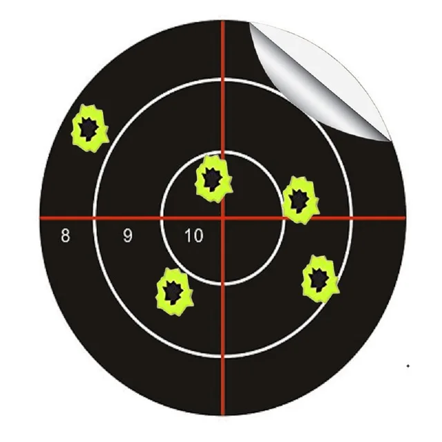 Hunting Shooting Paintball Target 100 Pcs/Lot Splatter Blossom Target Stickers, Pattern 8910 Cross