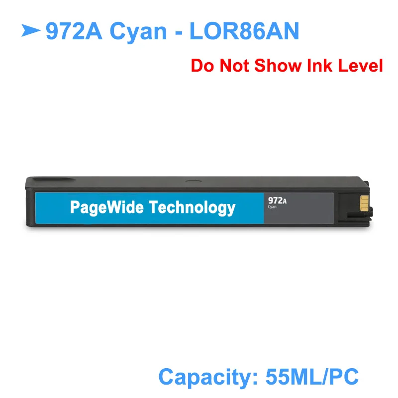 [Сторонний бренд] для HP 972A 972 сменный чернильный картридж PageWide Pro 352dw 452dn 452dw 377dw 477dn