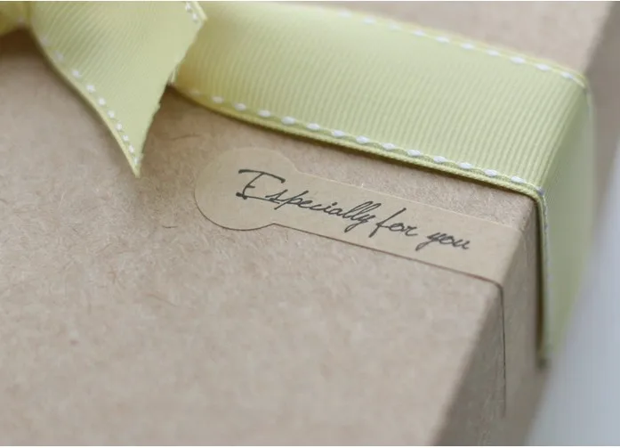 120PCS/lot "Especially For You"kraft paper seal stickers for handmade products diy bakery packsge label Adhesive Sticker
