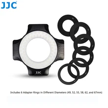JJC Photo Studio DSLR Video Flash Della Fotocamera Speedlite Lampade Anello di Luce LED Macro per Nikon Canon Sony Pentax Samsung Olympus fuji