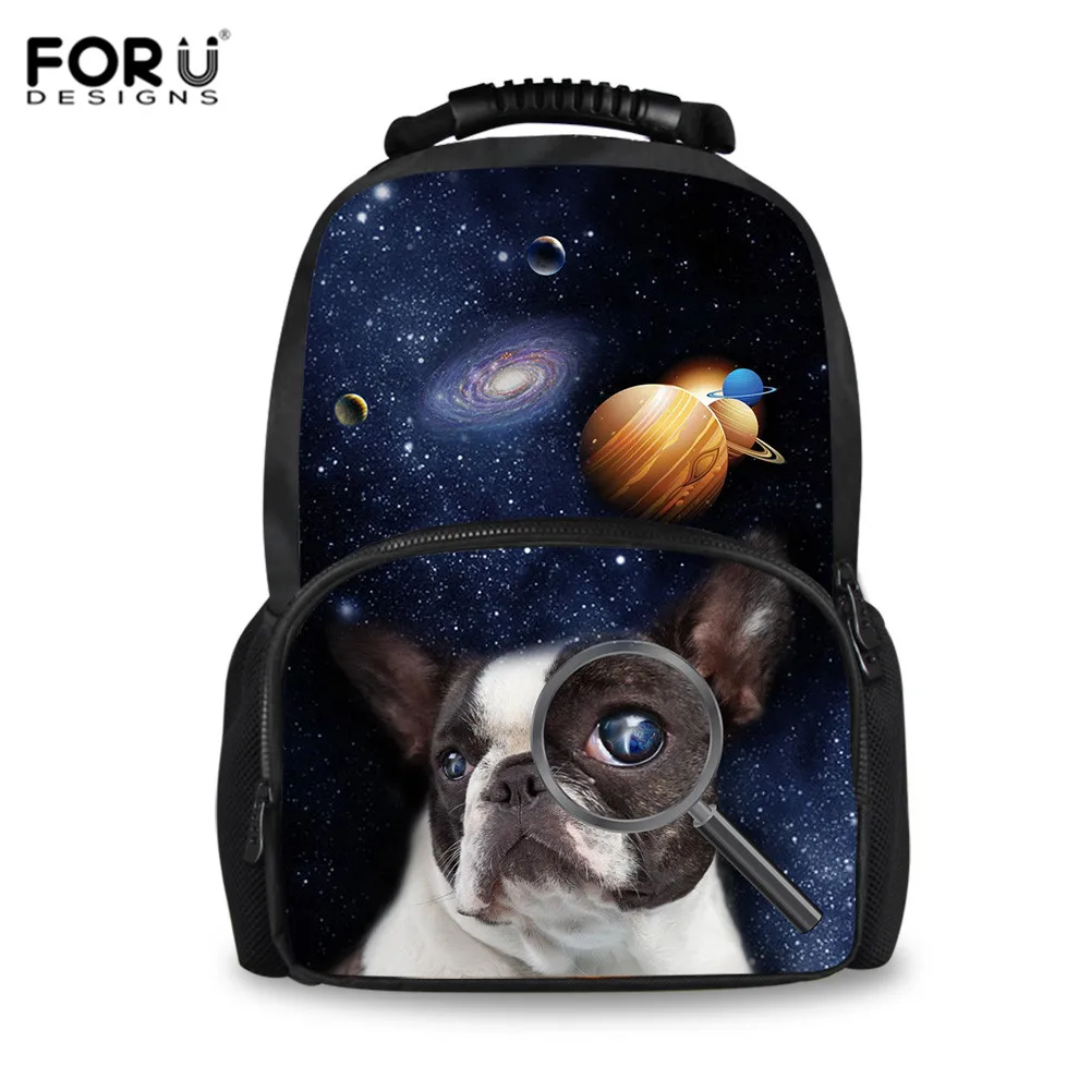 CC3677A FORUDESIGNS/Французский бульдог печатных ранцы Начальная школа мальчиков рюкзак большой Ёмкость портфель Для мужчин Mochila Infantil Bolsas Sac - Цвет: CC3677A