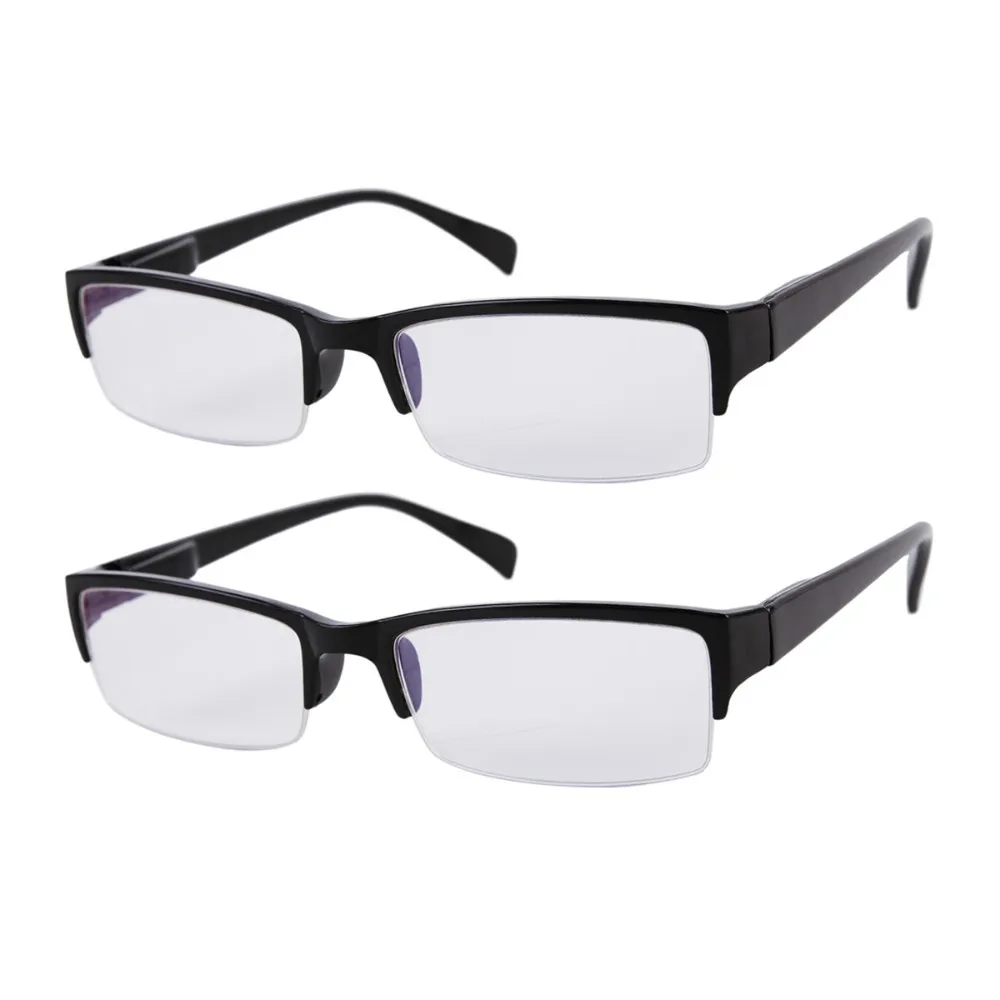 2 PRS Non Prescription Half Rim Mens Womens Stylish Reading Glasses w