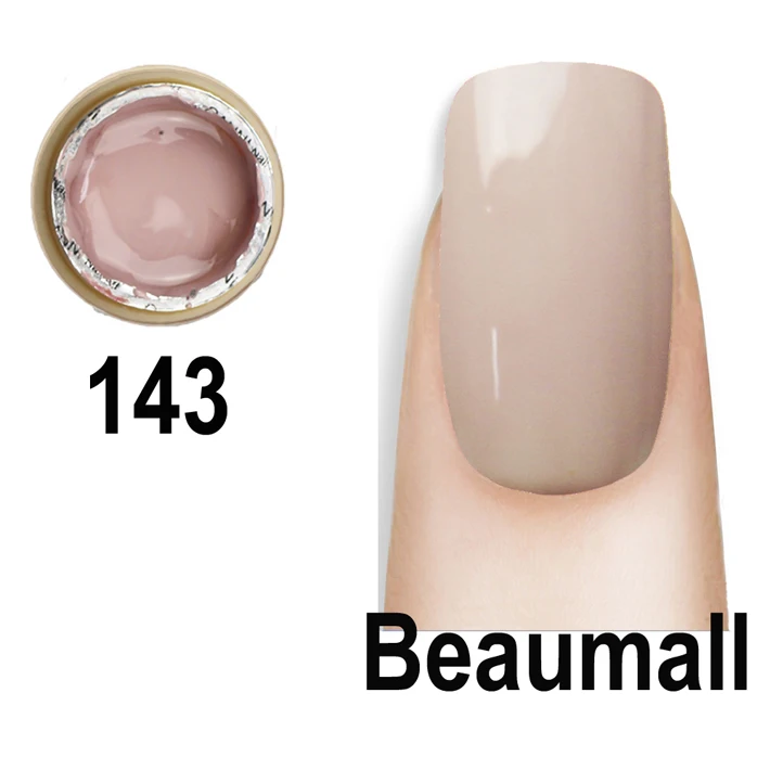 5 мл объем чистый твердый УФ гель цвета для ногтей типсы блестящая Обложка Расширение Маникюр DIY# A66139~ A66150 - Цвет: 143