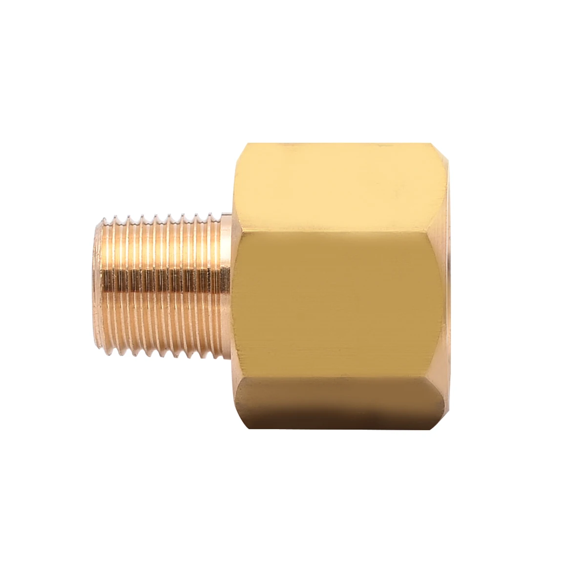 1 шт. шестигранный латунный BSP-NPT адаптер 1/" Мужской BSPT до 1/4" Женский NPT латунный фитинг для манометра