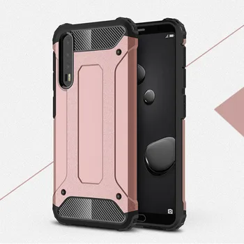 

500PCS Luxury Shockproof Phone Case For Huawei P30 Lite P20 Pro P10 Plus Y9 2019 Y7 Y6 Y5 Prime 2018 Cases Hybrid Armor Cover