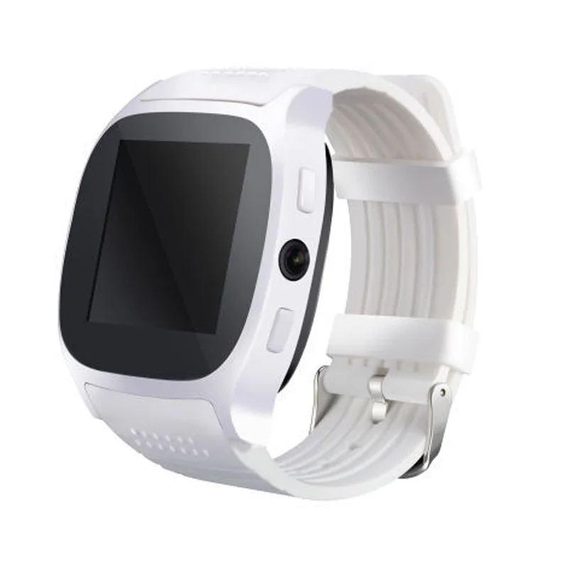 M26 T8 smart watch bluetooth MTK6261D LBS Базовая позиционирования камера поддерживает sim-карты, позволяя беспроводной звонок отвечать на телефонные 100 шт./лот DHL - Цвет: white