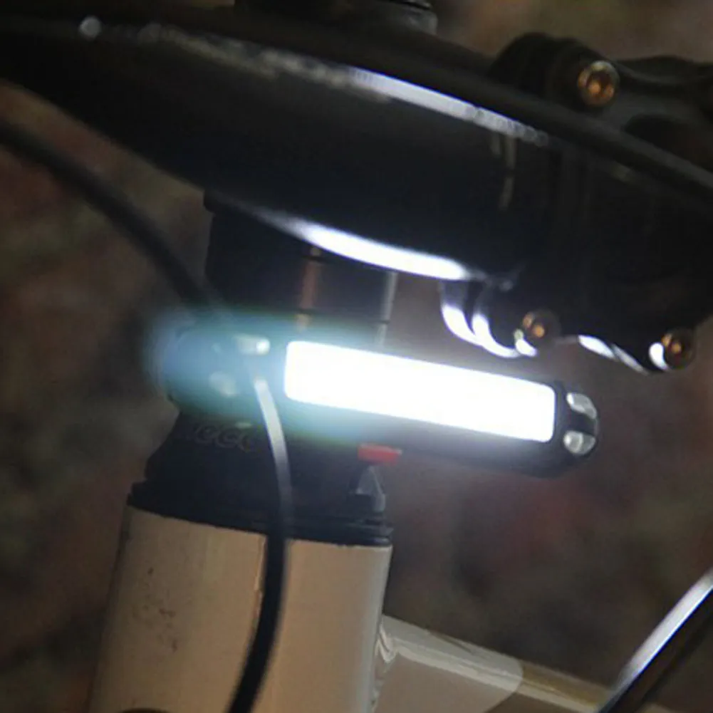 COB LED горный велосипед головной свет USB Перезаряжаемый велосипедный задний фонарь