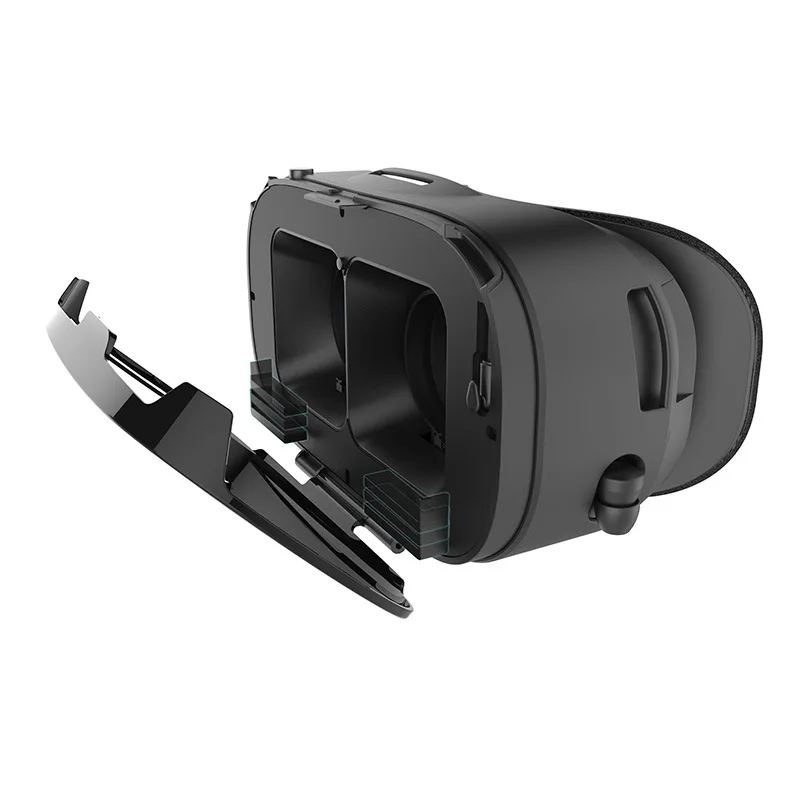 Портативный виртуальной реальности VR шлем коробка очки 3D фильм игра с в ухо