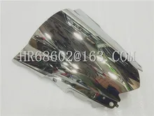 HotSale For Yamaha YZF R25 R3 2013 2014 2015 2016 2017 2018 silver Windshield WindScreen Double Bubble R 25 3 13 14 15 16