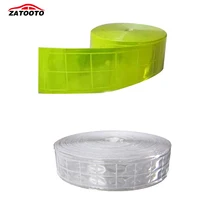 ZATOOTO 5 cm * 50 m żółty wapno odbijają połysk taśma PVC szyć na materiał szary