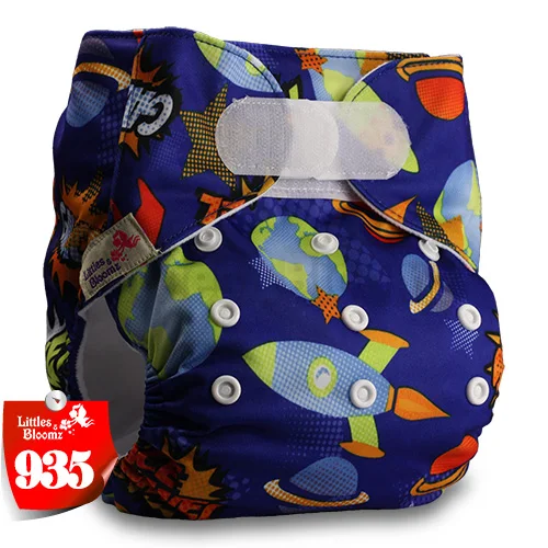 [Littles&Bloomz] Детские Моющиеся Многоразовые, настоящая стандартная ткань, застежка-липучка, карман для подгузников, пеленки, обертывание, подходит для рождения в горшке - Цвет: 935