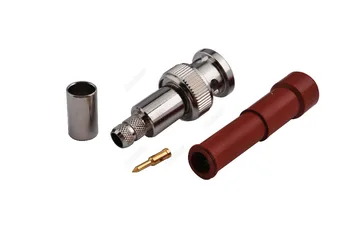 

10 Pieces BNC Male Plug High Voltage Power RF Connector MHV SHV 3000V RG59 RG62 LMR240 Coaxial Cable