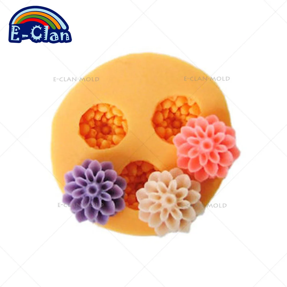 

3D Mini Flower shape Silicone chocolate Fondant Mold sugarcraft moulds for Cake Decorating kitchen bakeing tools F0112HM