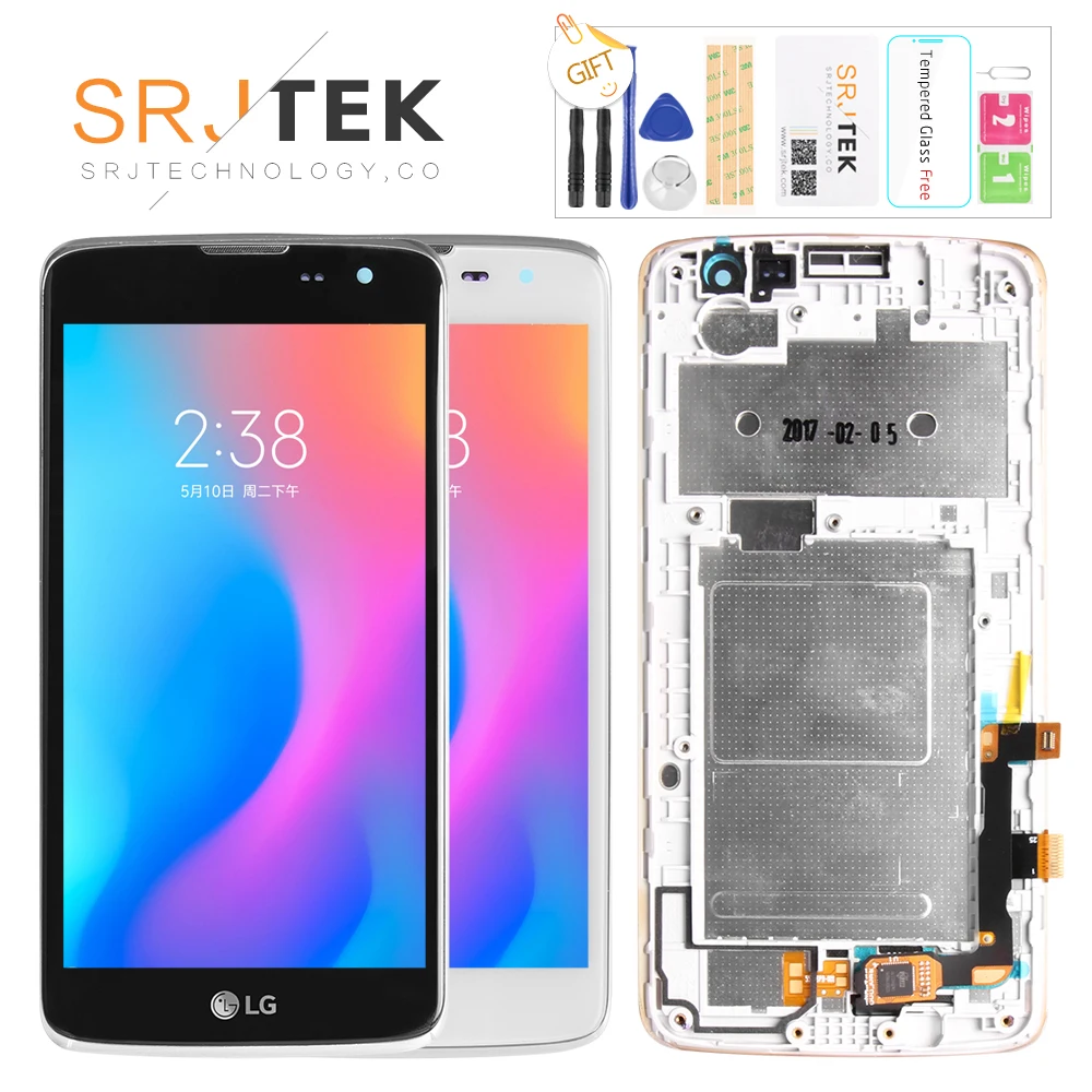 Original 5.0" 854x480 IPS Display For LG Q7 X210 LCD with Touch Screen X210DS X210 LCD Digitizer