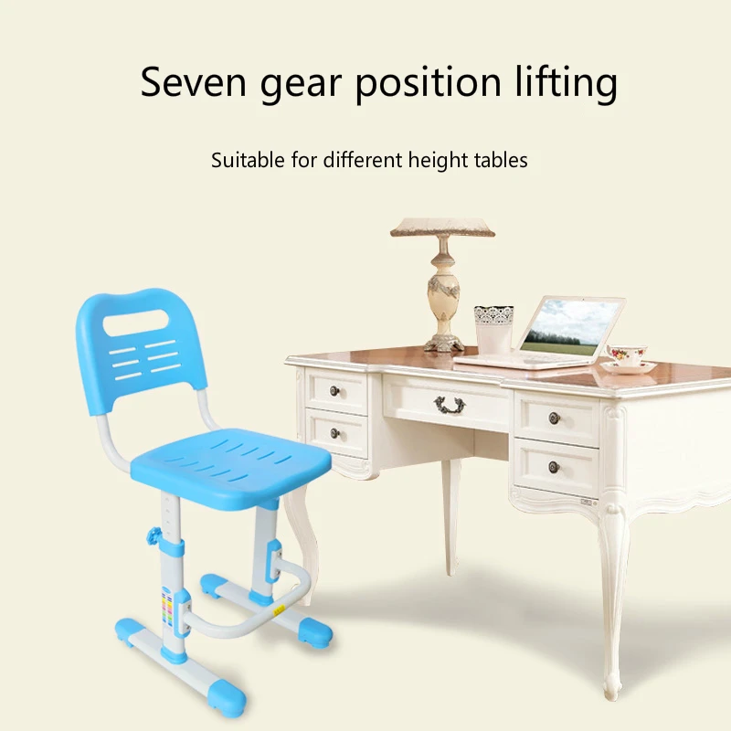Lifted Kids Chair Non-slipable Study Stool Children's Furniture with Footrest Adjustable Kids Writing Chair Corrective Posture Lifted Kids Chair Non-slipable Study Stool Children's Furniture with Footrest Adjustable Kids Writing Chair Corrective Posture