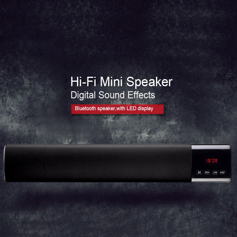 

bluetooth speaker 10 w power columns woofer stereo surround sound fm radio boombox soundbar tf loudspeaker for phone lordzmix