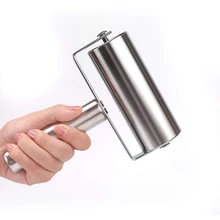 Скалка Для Выпечки теста из нержавеющей стали грубая глина для пиццы макаронные изделия кухонный Ролик DIY инструмент для выпечки жаропрочная посуда для дома прочный